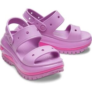 Crocs Classic Mega Crush Sandal Platform Clog Bubble‎ Pink 207989 Women's 9 New